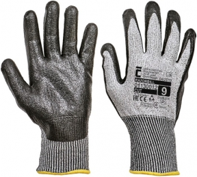 Pracovní rukavice RAZORBIL, nitril na dlani a prstech, vel. 8